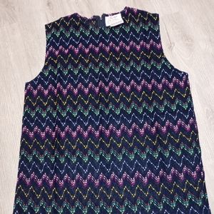 Primstyle Vintage Navy Print Shell - Size Medium